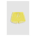 Detské krátke nohavice Coccodrillo žltá farba, jednofarebné, nastaviteľný pás