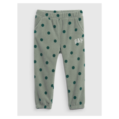 GAP Children's fleece sweatpants polka dot logo - Girls