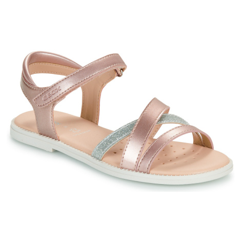 Geox  J SANDAL KARLY GIRL  Sandále Ružová