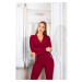 Sexy !Koucla! Elegant V-neck Jumpsuit BORDEAUX