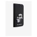 PU Saffiano Karl and Choupette NFT Book Puzdro pre iPhone 13 Pro Black Karl Lagerfeld