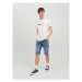 Jack&Jones Džínsové šortky Cale 12223993 Tmavomodrá Regular Fit