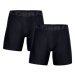 Pánske boxerky UNDER ARMOUR 2 PACK-UA Tech 6in-BLK