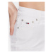 Tommy Jeans Džínsové šortky Nora DW0DW15809 Biela Skinny Fit