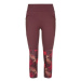 Women's 3/4 fitness leggings Kilpi SOLAS-W dark red