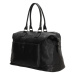 Čierna ľahká kožená cestovná taška &quot;Imperial&quot; - veľ. M