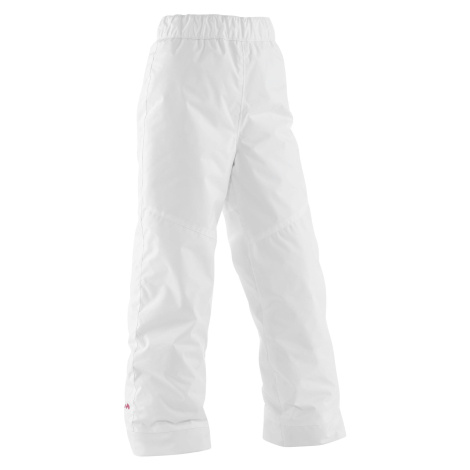 Detské lyžiarske nohavice 100 biele