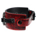 náramok unisex - red - LEATHER & STEEL FASHION - LSF1 56