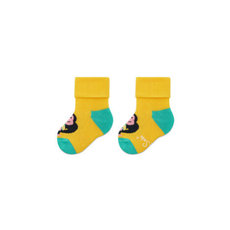 Happy Socks Súprava 2 párov vysokých detských ponožiek KMNB45-7000 Zelená