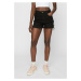 Women's High Waisted Denim Shorts Black Washed