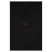Detská mikina adidas U FLEECE HD čierna farba, s kapucňou, jednofarebná