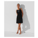 Plážové Oblečenie Karl Lagerfeld Logo Short Beach Dress Black