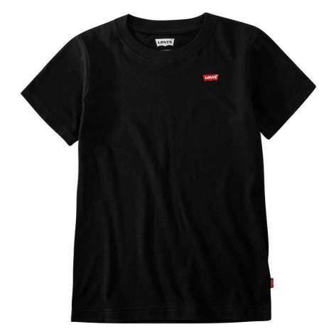 Detské tričko Levi's čierna farba, jednofarebné Levi´s