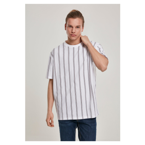 Heavy Oversized T-Shirt AOP Stripe White/Navy Urban Classics