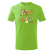 Detské vianočné tričko s potlačou vianočných postavičiek - vianočné tričko