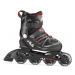 Detské kolieskové korčule FILA SKATES X-ONE BLACK RED Black