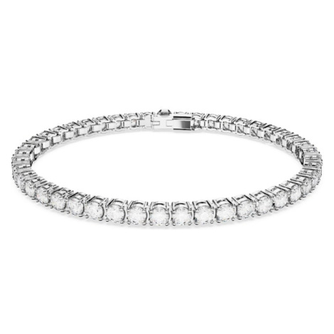 Swarovski Náramok 'Matrix Tennis bracelet'  strieborná / priehľadná