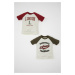 DEFACTO Baby Boy Crew Neck Printed 2-Pack Short Sleeve T-Shirt