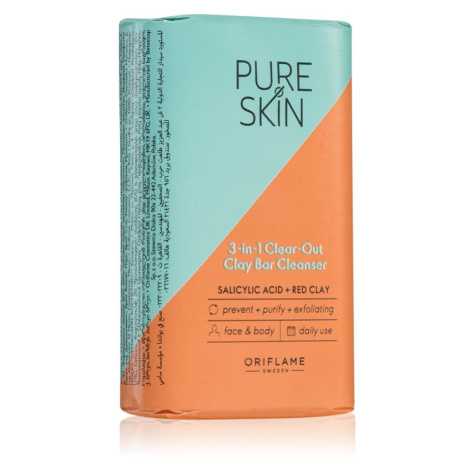 Oriflame Pure Skin čistiace mydlo s ílom na tvár a telo