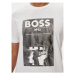 Boss Tričko Bossticket 50515829 Biela Regular Fit