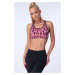 Pink sports top with leopard print