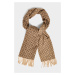 ŠÁL GANT G PATTERN WOVEN SCARF WARM KHAKI