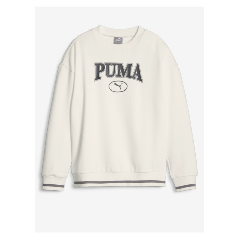 Cream Girls' Sweatshirt Puma Squad Crew - Girls