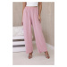 Wide trousers powder pink