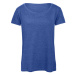 B&amp;C Dámske tričko TW056 Heather Royal Blue