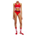 Spodná Bielizeň Diesel Ufsb-Cotton-Race-Bralette-Xl B Racing Red