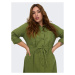 ONLY Carmakoma Košeľové šaty 15281039 Zelená Relaxed Fit