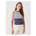 LC Waikiki Crew Neck Striped Maternity Sweater