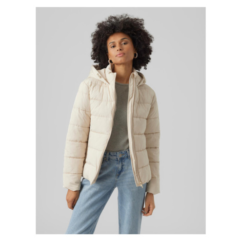 Vero Moda Vatovaná bunda 10289837 Écru Regular Fit