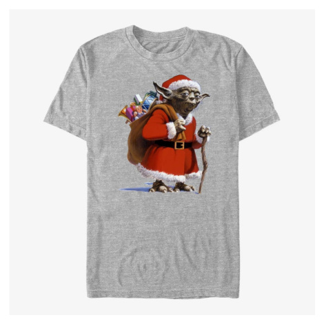 Queens Star Wars: Classic - Santa Yoda Unisex T-Shirt Heather Grey