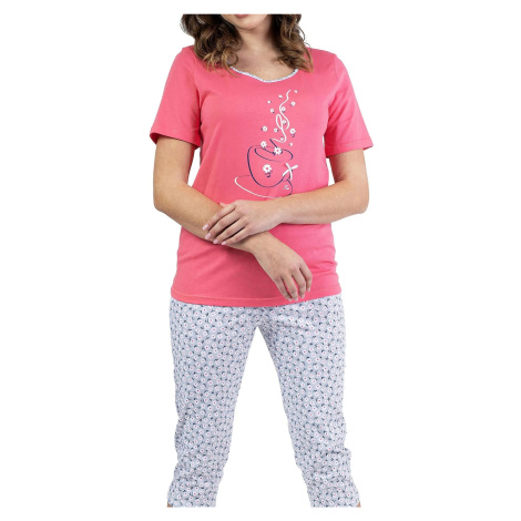 Dámske pyžamo 685 koralová - REGINA