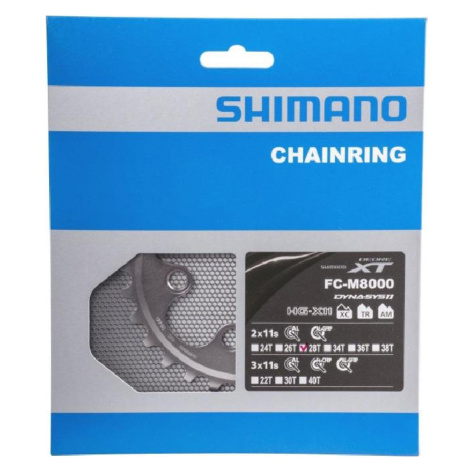 SHIMANO prevodník - DEORE XT M8000 28 - čierna