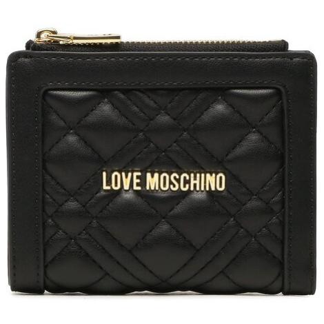 LOVE MOSCHINO Malá dámska peňaženka JC5606PP1GLA0000 Čierna