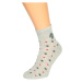 Dámske zimné ponožky Bratex Women Vzory, polofroté 051 Žlutá