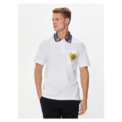 Versace Jeans Couture Polokošeľa 76GAGT11 Biela Regular Fit