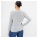 Svetr GAP V Neck Sweater Light Heather Grey