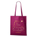 Plátená taška s potlačou noci s nápisom At nighttime - skvelý darček pre ženu
