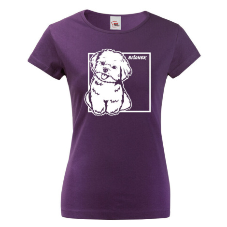 Dámské tričko pre milovníkov zvierat - Bišon
