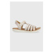 Detské semišové sandále Shoo Pom béžová farba