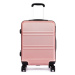 Ružová sada luxusných kufrov s TSA zámkom &quot;Travelmania&quot; - veľ. M, L, XL