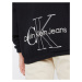 Calvin Klein Jeans Tepláková bunda  čierna / biela