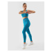 Women's 4F Sports Seamless Leggings - Turquoise