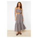 Trendyol Multicolored Patterned Flared Maxi Length Woven Skirt