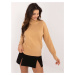 Brown women's turtleneck sweater