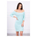 Fitted dress - ribbed mint