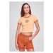 Women's Stretch Cropped Tee Jersey Paleo Orange/Vintageo Orange